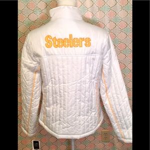 NWT authentic Pitt. Steelers zip up jacket.